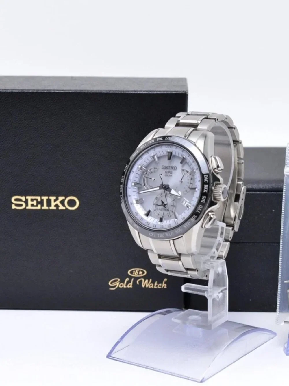 SEIKO Astron SBXC006/5X53-0AB0 GPS Solar Powered Radio Men's Watch_965409